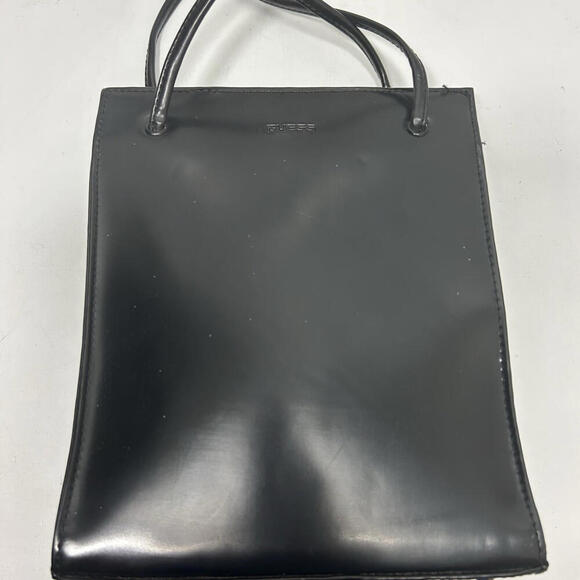 Vintage Black Leather Guess Purse - Picture 4 of 9